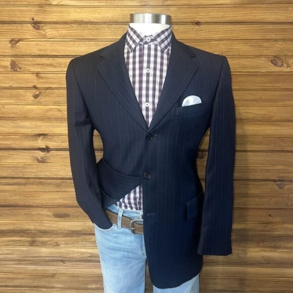 Cremieux Loro Piana Blazer Sport Coat‎ Men 42R Wool Three Button Casual Jacket
